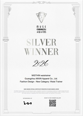 MISTHIN vinner Silver Award vid 2026 MUSE Design Awards